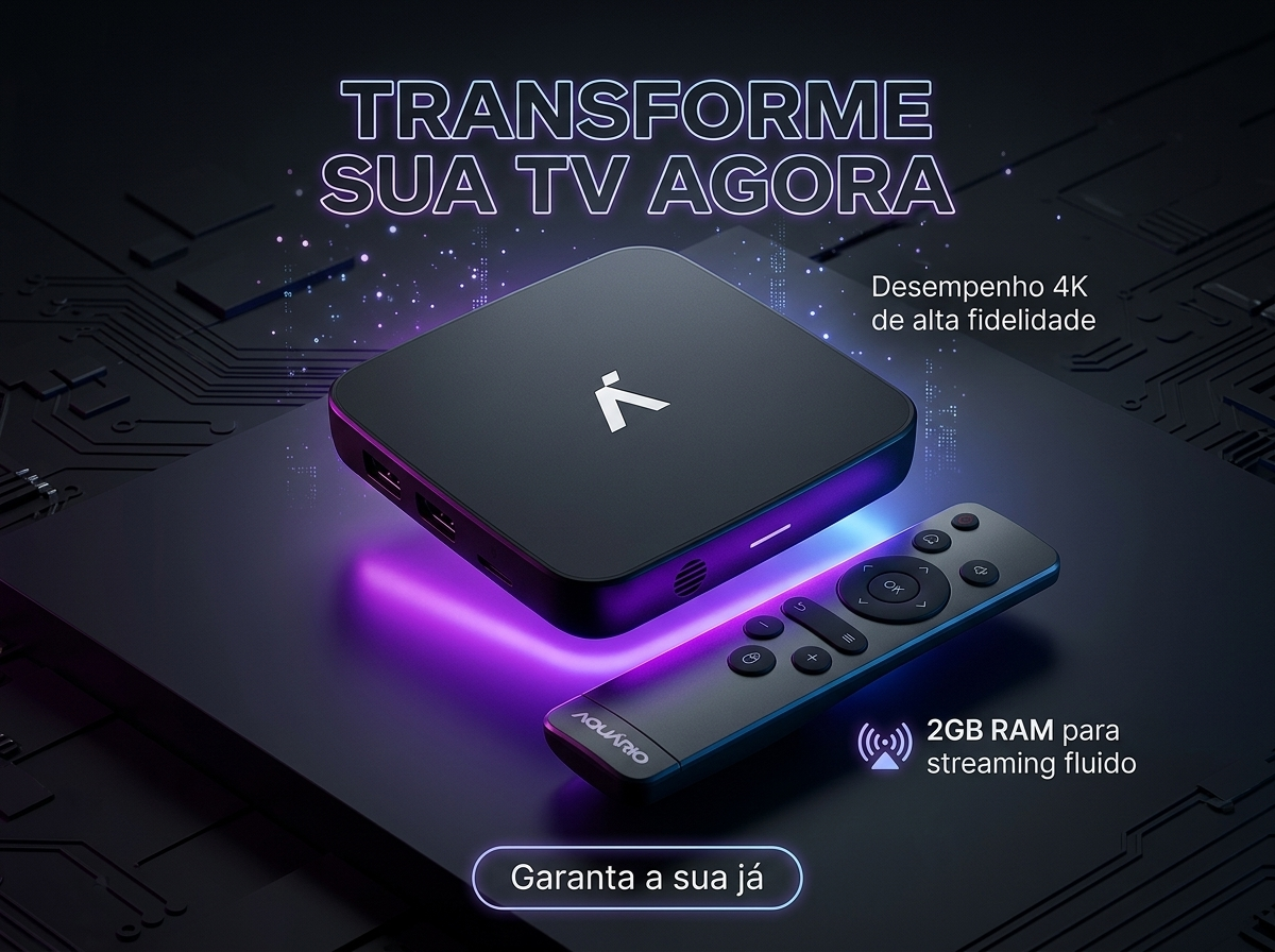 Tv box Aquário plus STV-3000 4k padrão 4K 16GB